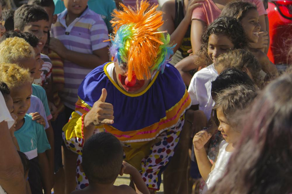 Ação beneficiou crianças do Conjunto Maria de Nazaré, Deus É Fiel e Alto do Cemitério.